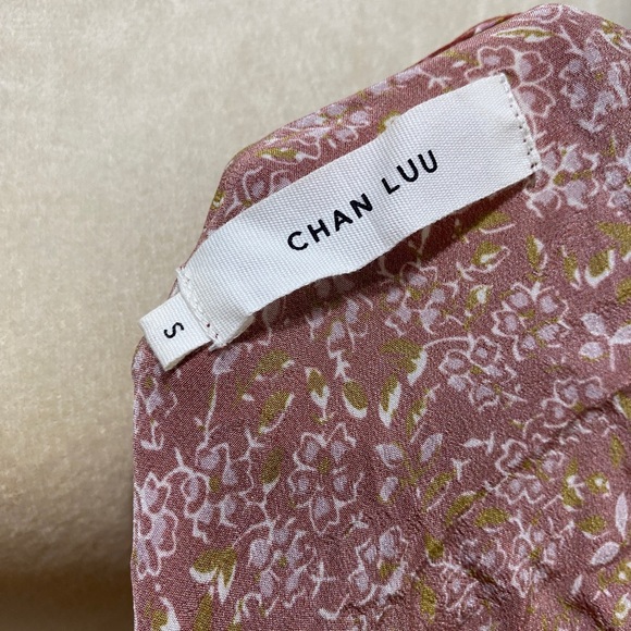 chan luu dress floral silk wrap dress - Picture 3 of 4